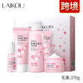 LAIKOU Cherry Blossom Skincare Set - 5 Pieces Gift Box