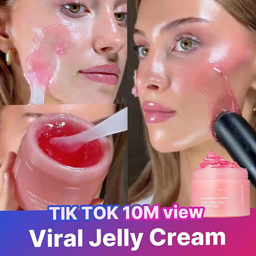 2025 New Collagen Jelly Cream Niacinamide Hydrolyzed Whitening Brightening Moisturizer Collagen Korean Skincare Products 3.88OZ.