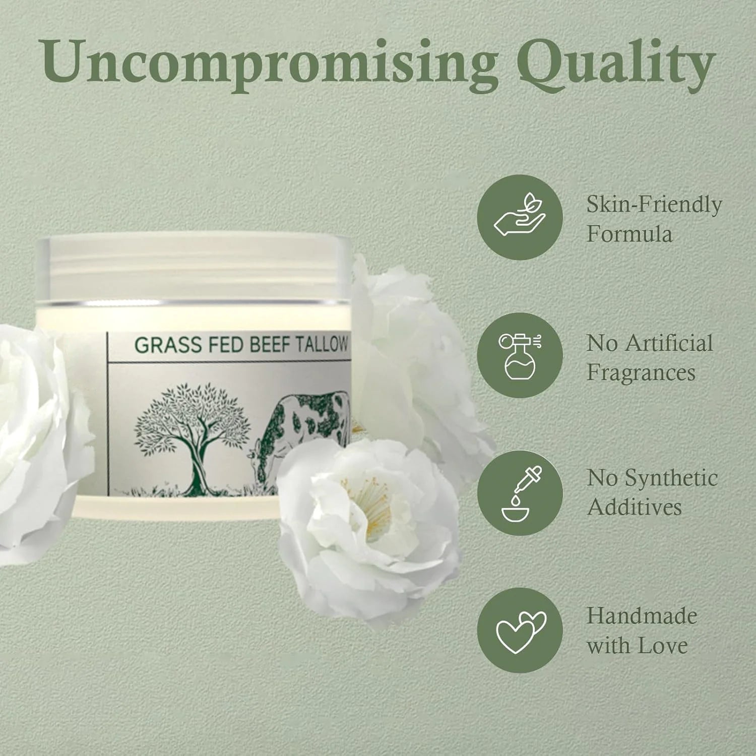 Grass-Fed Tallow Moisturizing Cream – Soothing & Nourishing Skincare